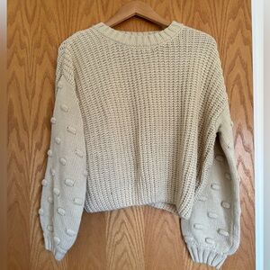Moon&Madison cream knit sweater size S